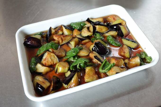 バットに揚げびたし