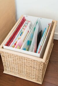 無印良品のブリ材バスケット