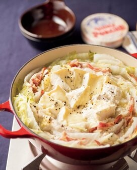 カマンベールと白菜の絶品鍋レシピ。とろけるチーズがたまらない！