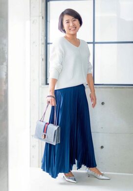 着やせの鉄則は濃い色！いつものコーデの延長で見違えるコツ