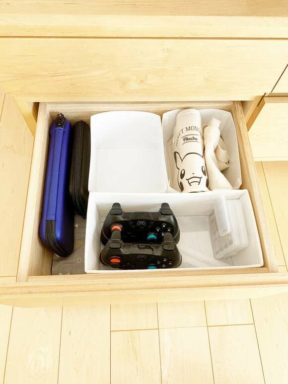 引き出しにゲーム収納