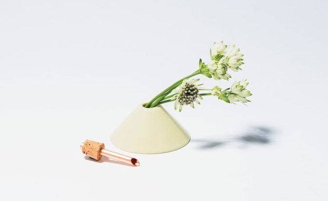 一輪挿しにお花