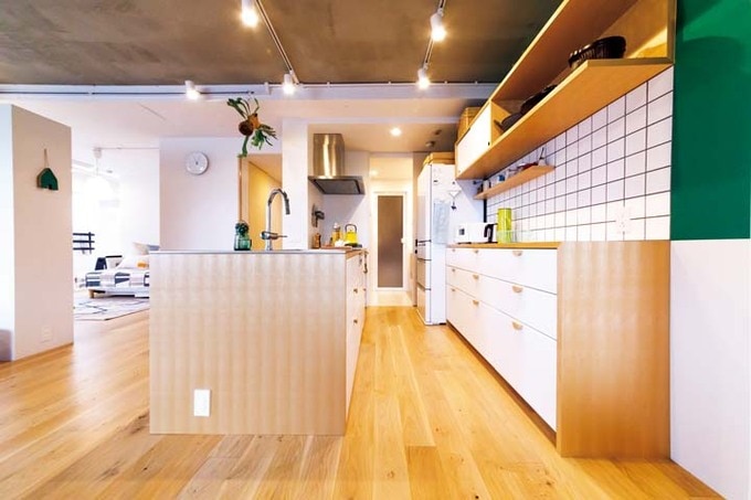 IKEAで統一したⅡ型キッチン