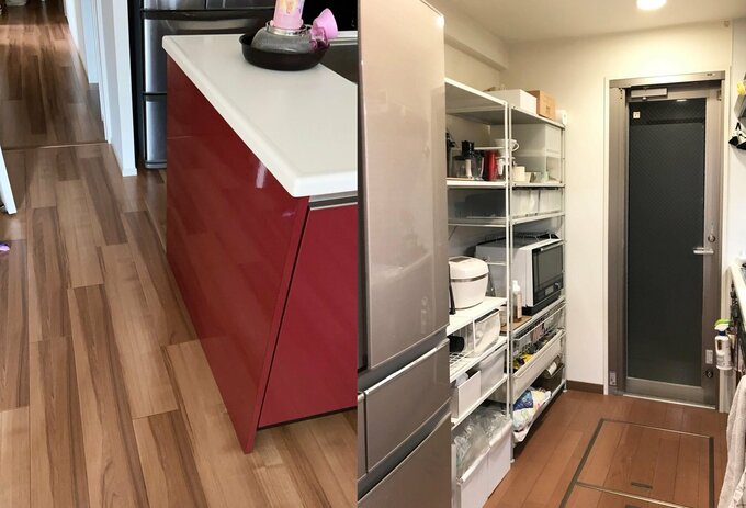 ゴミ箱が見えないキッチン