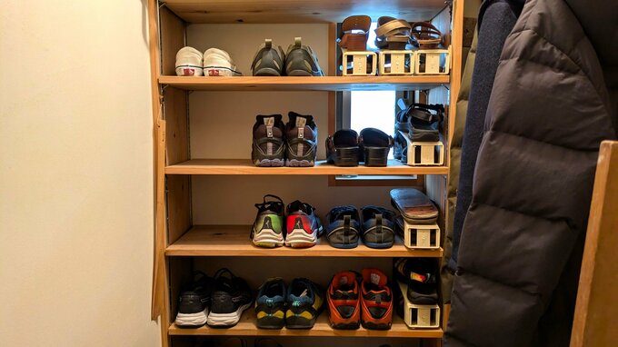 堀中さん宅の玄関