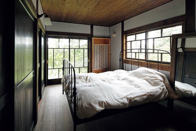 北側に位置する寝室