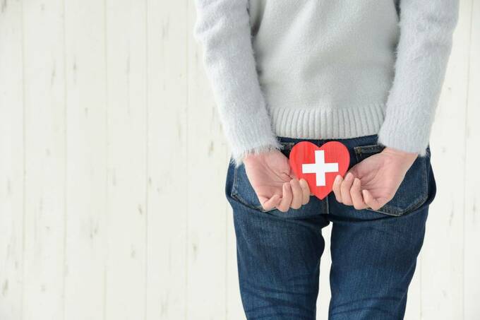 ハートを後ろにもつ