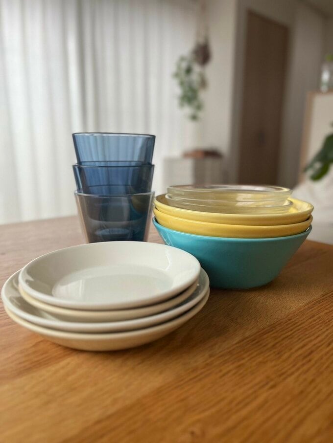 スタッキングできる食器