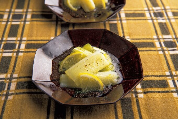 笠原将弘さんの長ネギのレモンマリネ