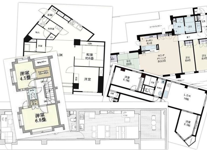 変わった間取りのマンション