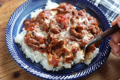 トマトのハッシュドビーフ。クリスマスディナーを彩るひと皿に