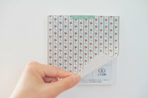 給湯スイッチは紙をはってカバー