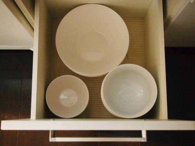 どんぶりなどの重い食器