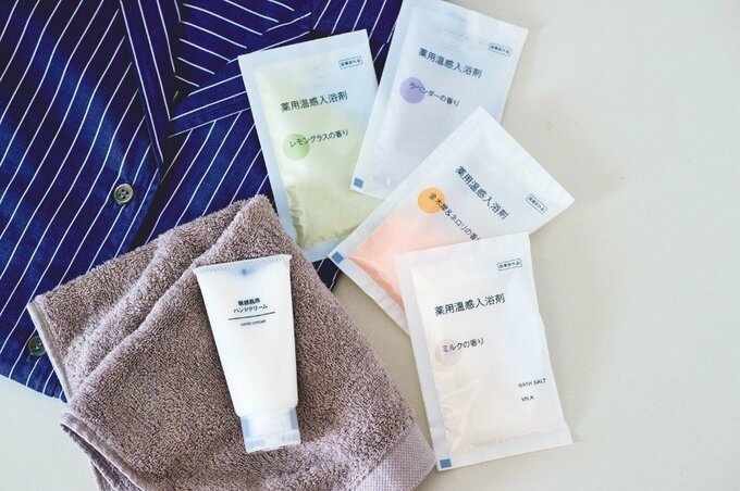 無印良品の入浴剤とハンドクリーム