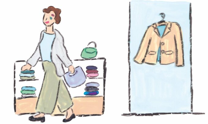 買い物をする人