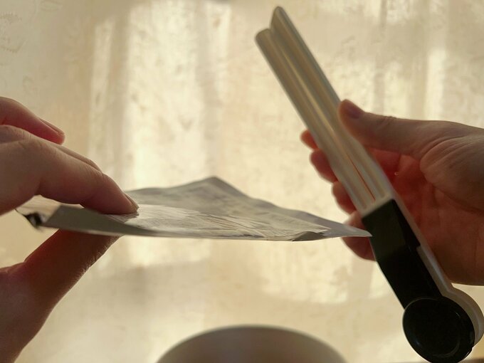 絞り出してう薄くなった