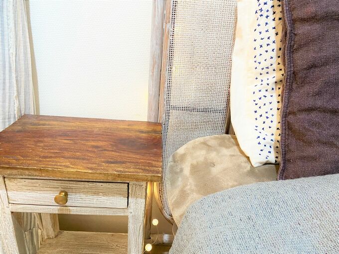 既製品のサイドテーブルともテイストが合っている