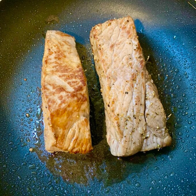 フライパンで焼く