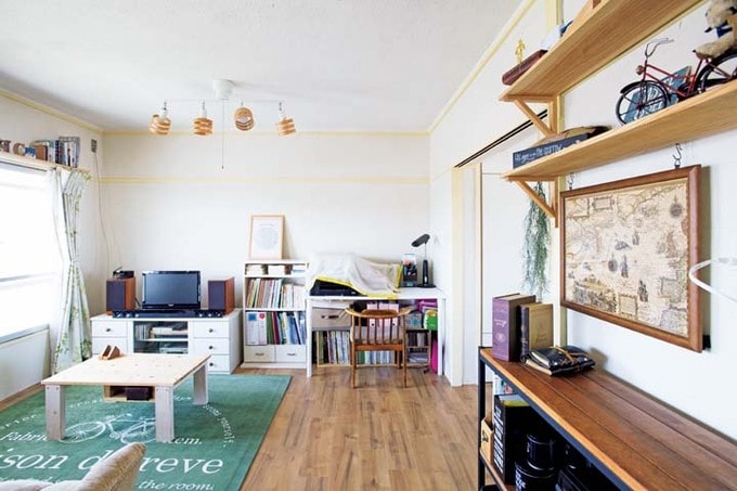 和室だった場所が開放的なリビングダイニングに変身