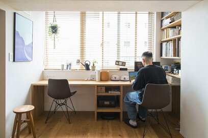 プレイスペース＆LDKでのびのび暮らせる！おしゃれな30代夫婦の収納充実リノベ