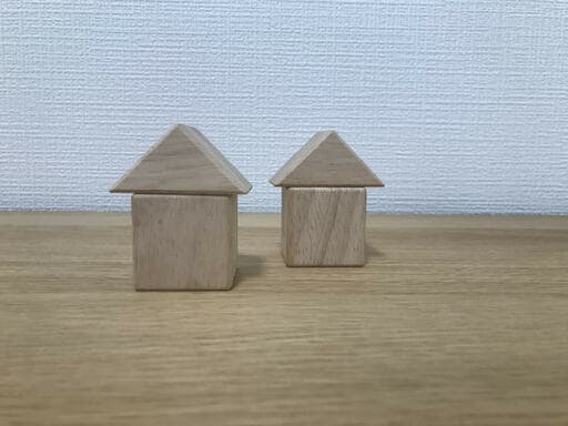 積み木でつくった家