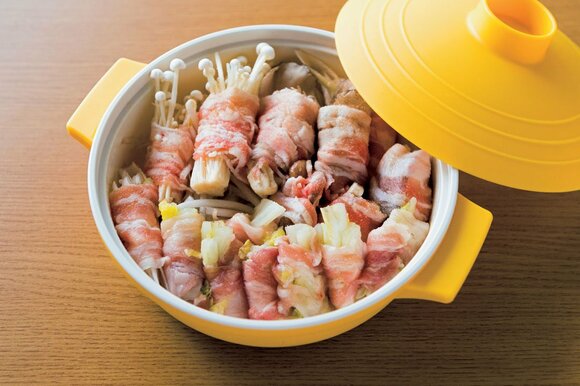 キノコと野菜の肉巻き