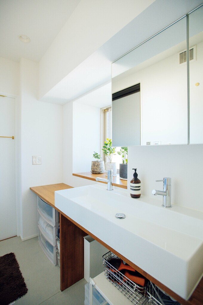 二世帯共用の洗面室