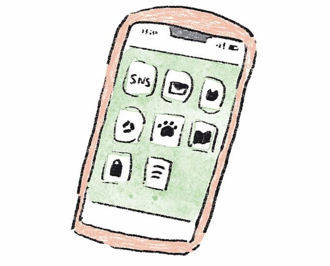 イラストスマホ