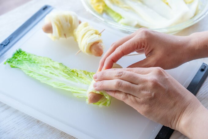 白菜を巻く