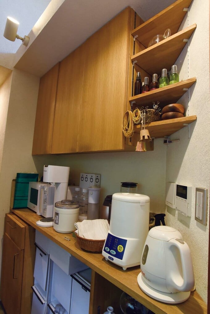 出したままにしておける家電コーナー