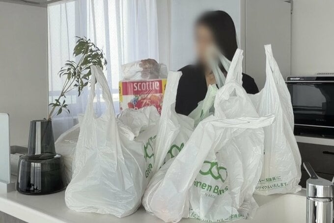 買い物後のNozomiさん