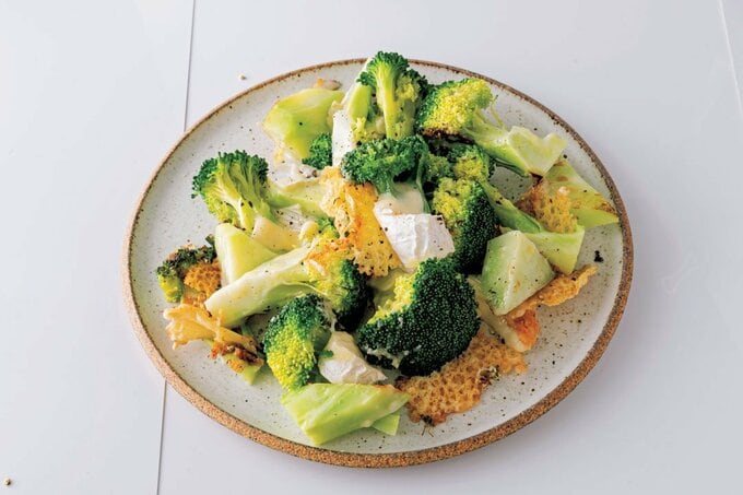 チーズとブロッコリーのフライパン焼き