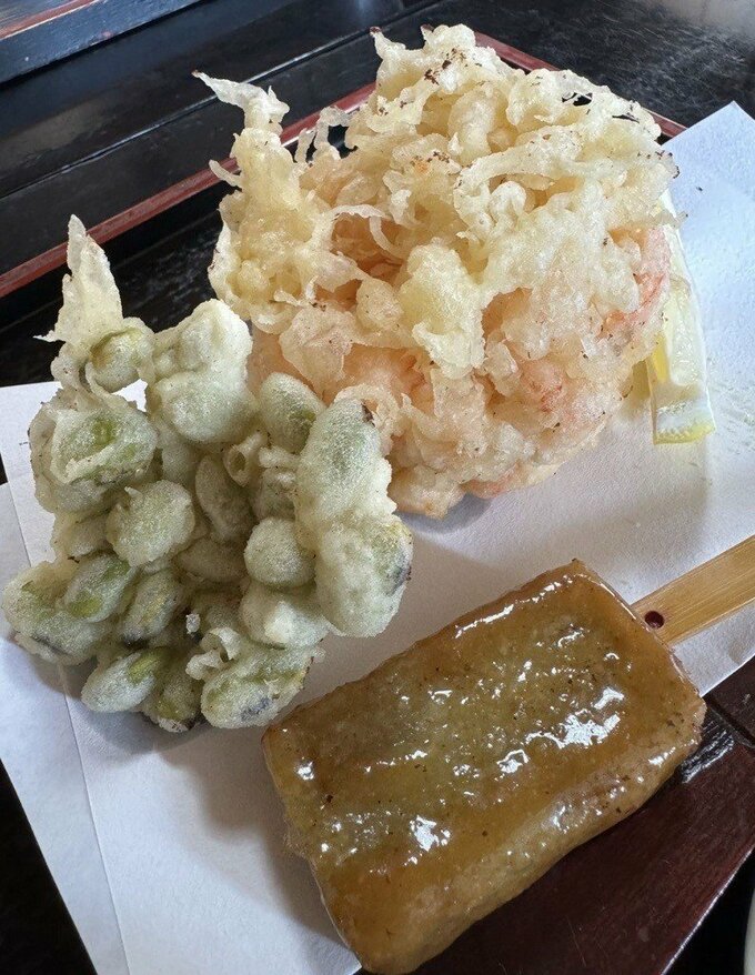 郡山市の蕎麦屋にて