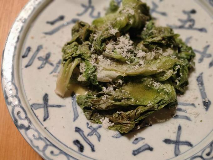 レタスの湯引き