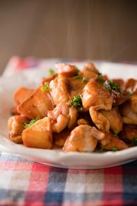 ジャガイモって肉と一緒に料理すると、うま味をよく吸って肉っぽい味になるんです