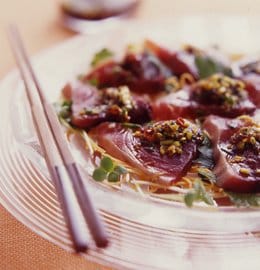 冷えた体を温める、夏のお魚レシピ！カツオのヤムがけ