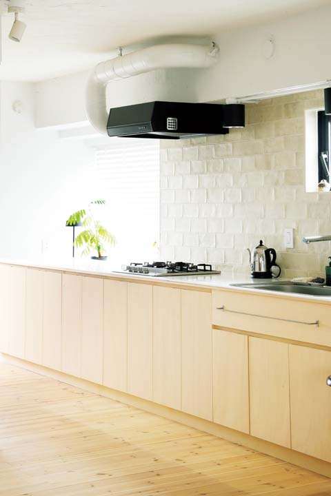 作業スペースに余裕のあるオリジナルキッチン