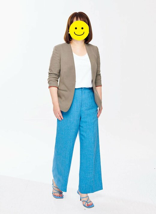 若見えジャケット＋パンツコーデ