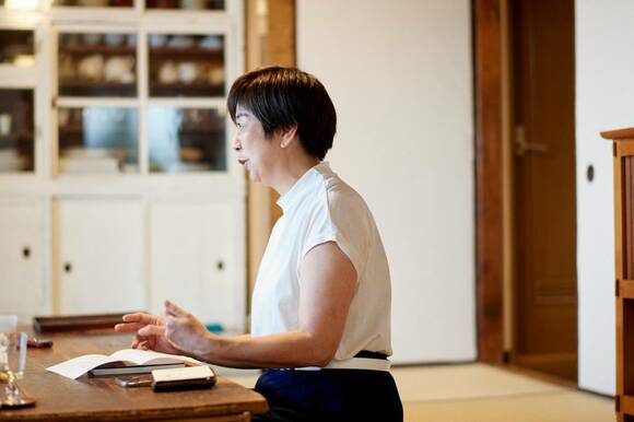 一田憲子さんがお話している様子