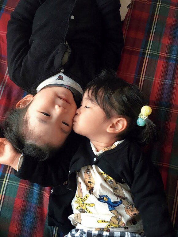 仲よしの2人をパシャリ