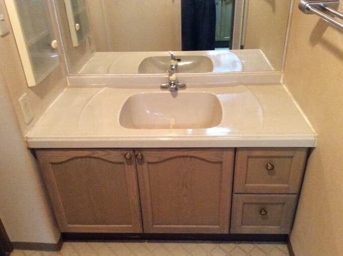リノベ前の洗面台
