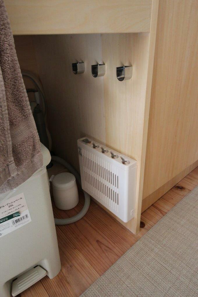 オープンスペース右側に包丁差し