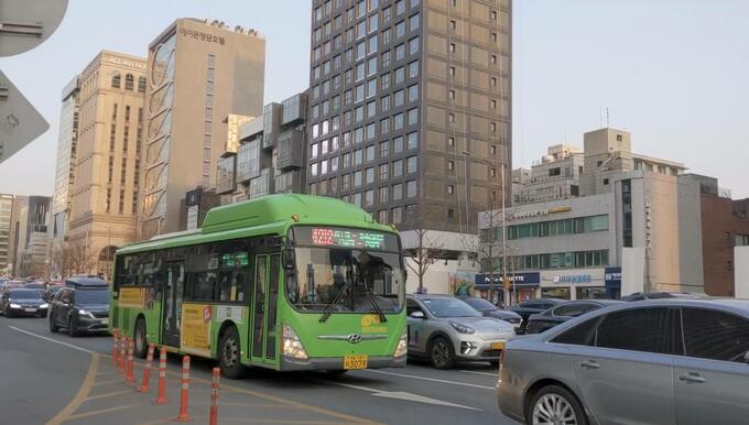 ソウル市内のバス