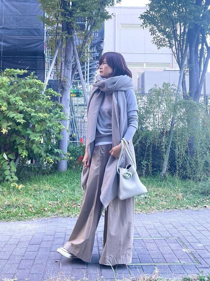 河村さんストールコーデ2