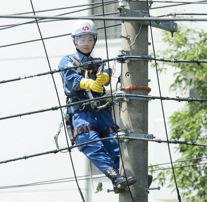 鉄塔の上の様子。