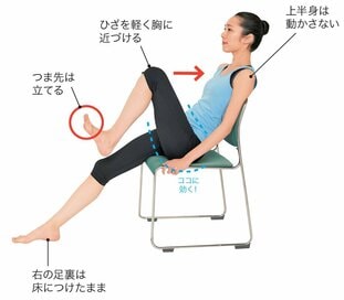 冷えやむくみの解消に！座ったままできる簡単ストレッチ