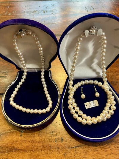 祖母の形見のパールネックレス2本