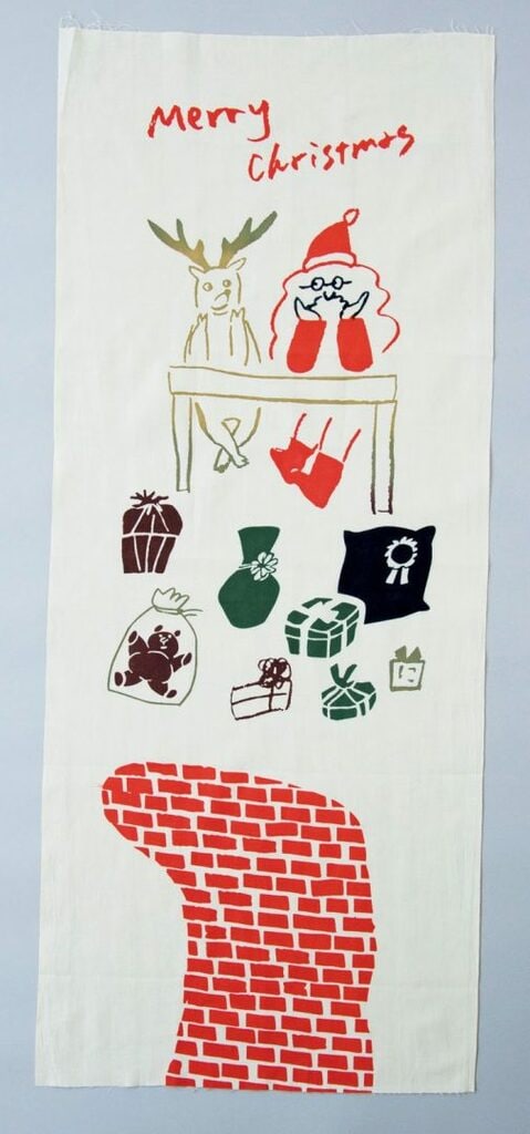 クリスマス柄手ぬぐい