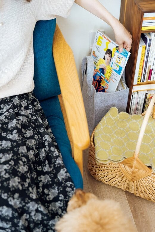 雑誌を取り出すhappy♪さん