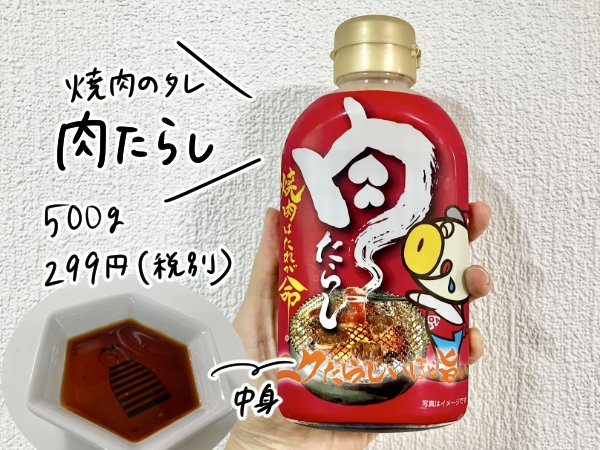 焼肉のタレ 肉たらし